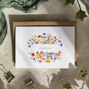 Wildflowers Thank You Cards & Envelopes 2023 style