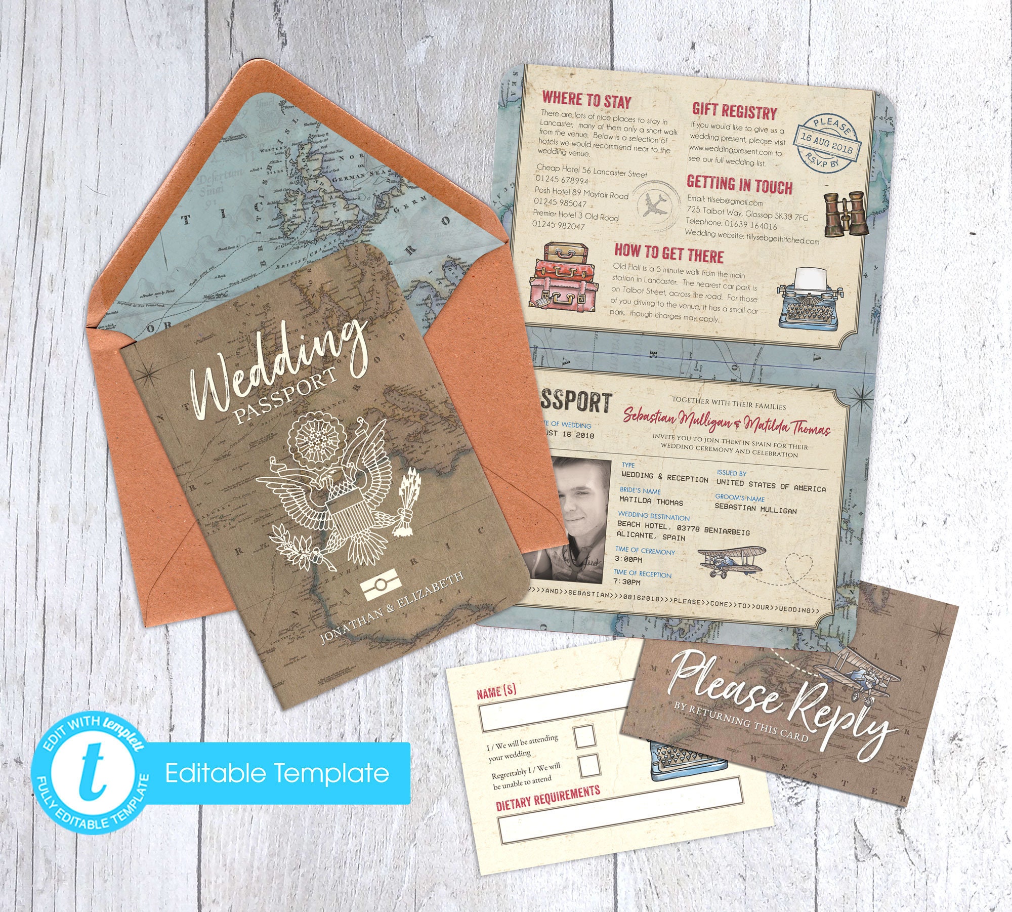 Printable Digital File Templett Design Wedding Invitation Etsy