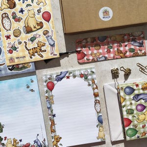 Set de papelería Winnie the Pooh, blocs de notas A5, pegatinas, tarjetas, marcapáginas (set de regalo)