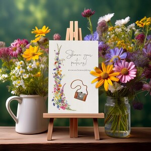 Letrero de cartón para compartir fotos de boda, A6, A5, A4, personalizado con tu hashtag, SIN MARCOS INCLUIDOS