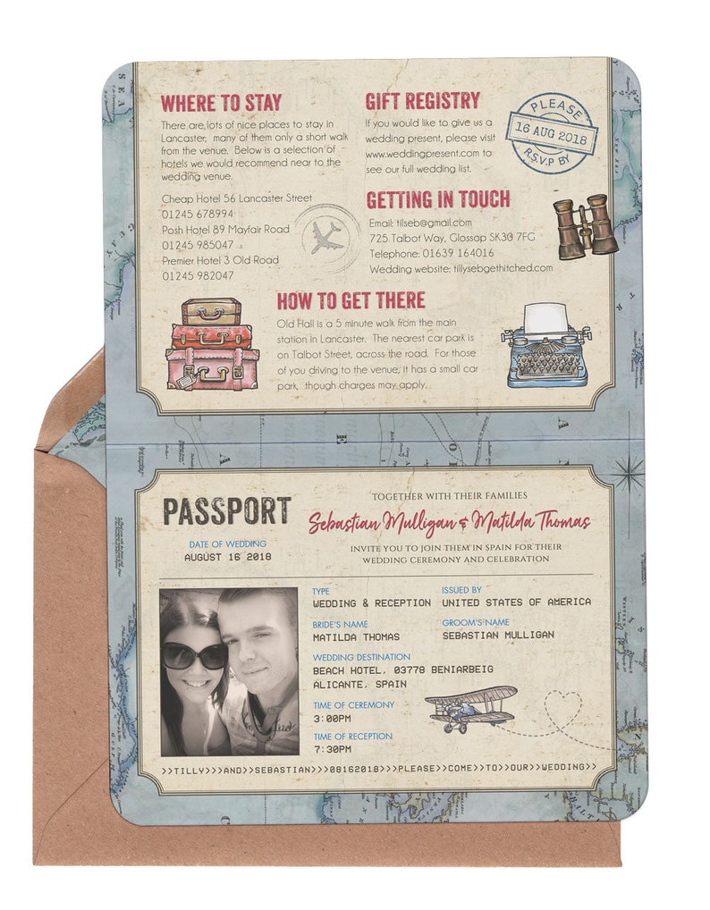 Travel passport printable digital file template design etsy
