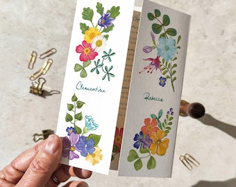 A6 Bright & Colourful Floral Wedding Invitation - Wildflower Paintings and Custom Timeline