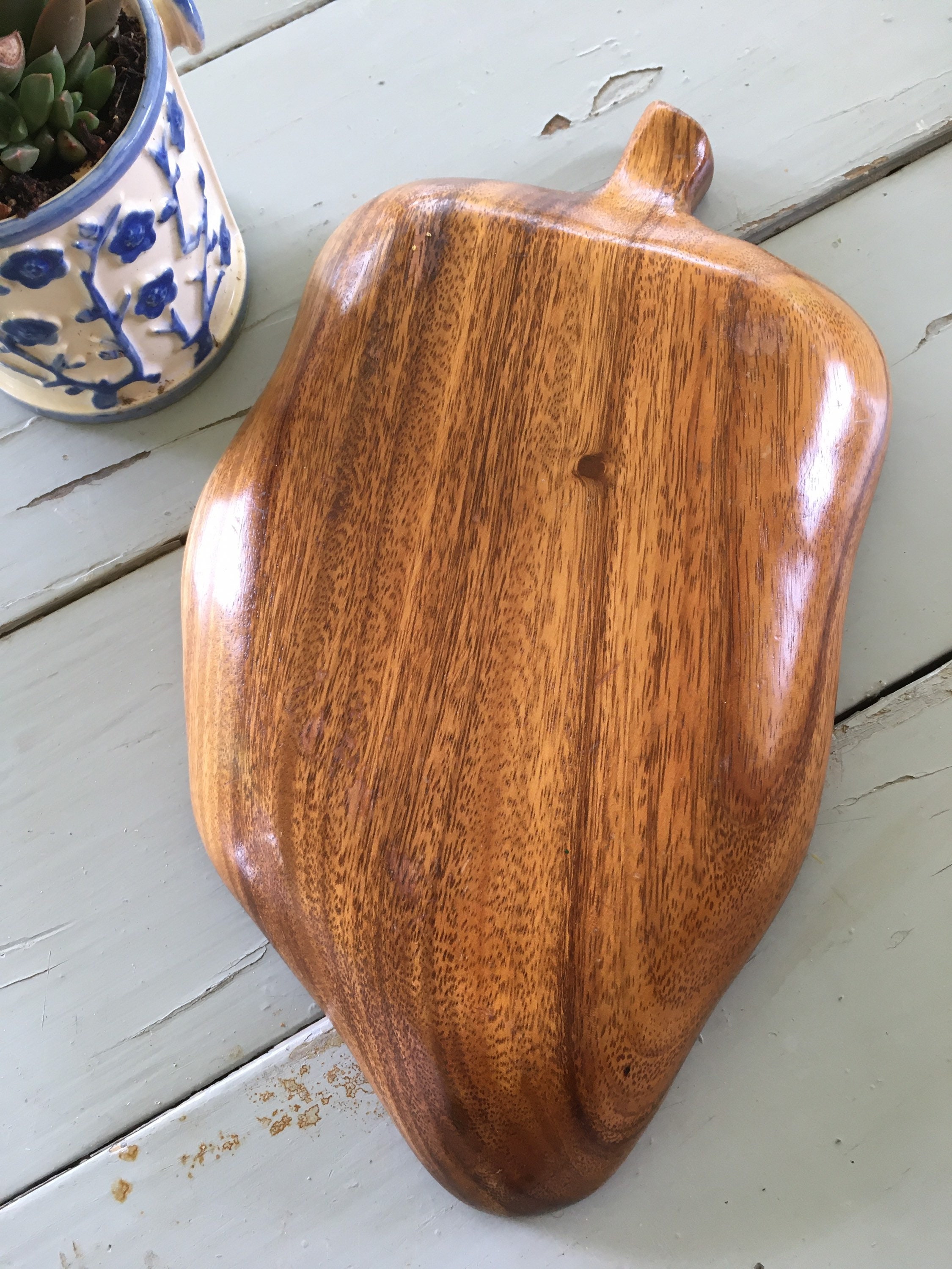 Vintage Monkey Pod Wood Serving Tray Boho Tray Wooden Etsy India