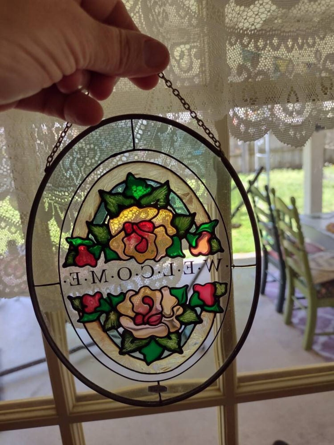 Joan Baker Stained Glass Sign. Sign. Vintage Etsy