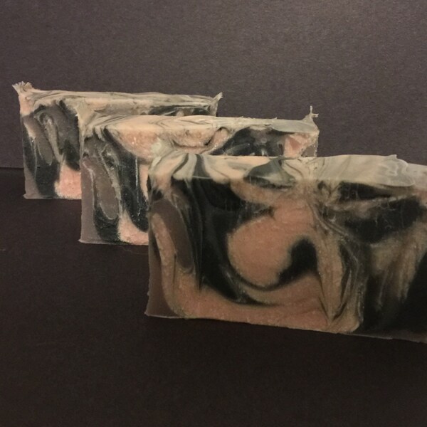 Eucalyptus and spearmint soap. Activated charcoal soap. Detox soap. Vegan soap.