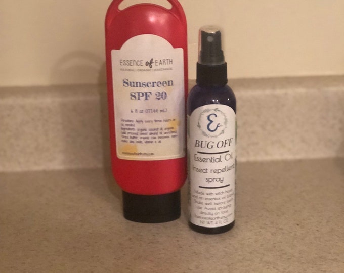 Homemade Sunscreen and Bug Repellent Package - Etsy