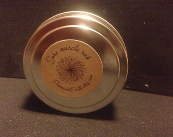 Sore muscle rub - all-natural salve