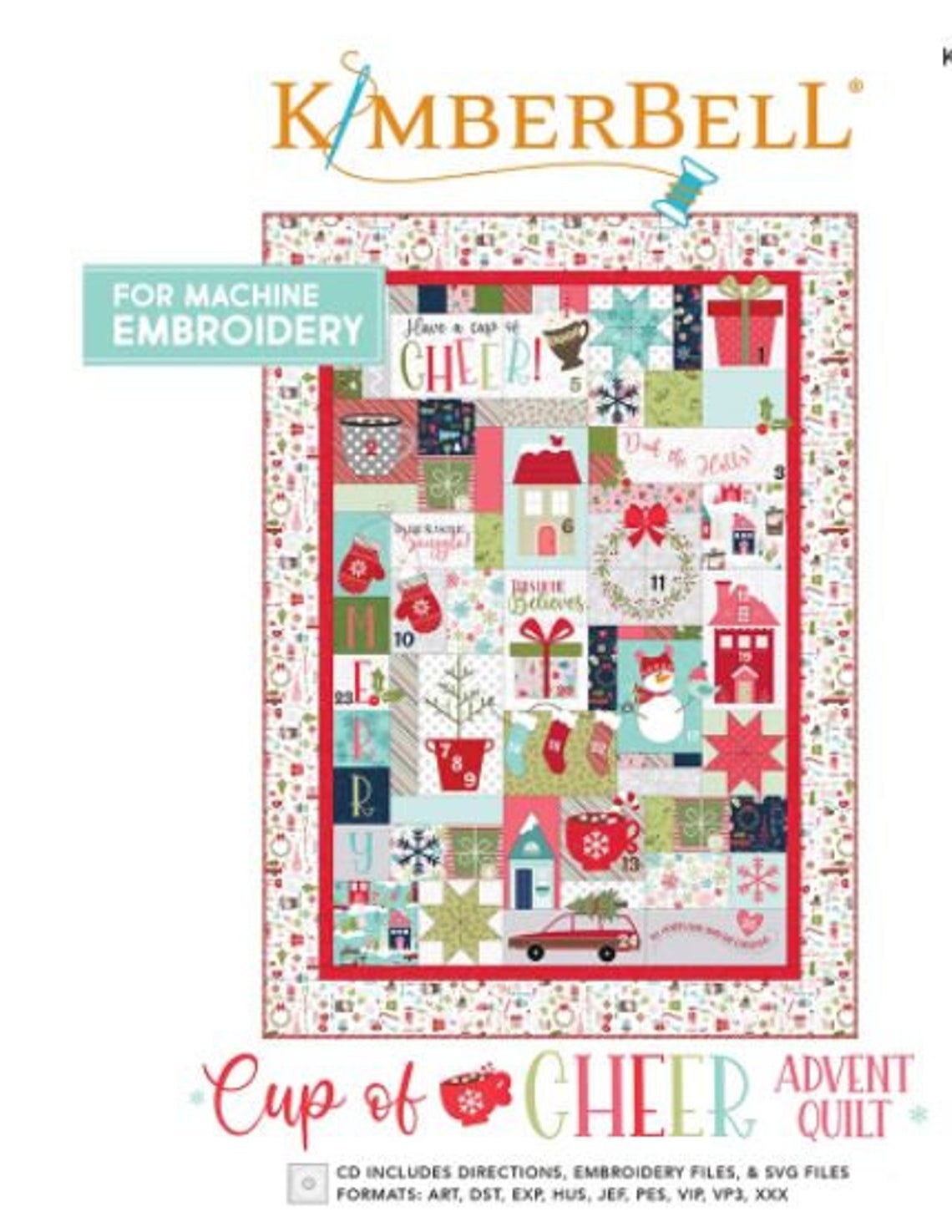 IN STOCK Kimberbell Cup of Cheer Machine Embroidery Quilt Kit Etsy