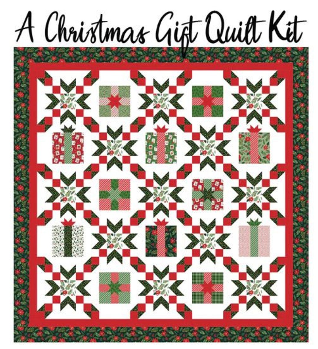 A Christmas Gift Quilt Kit Etsy