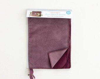 CLOSEOUT SALE! Kimberbell Amethyst Large Zipper Pouch Blank