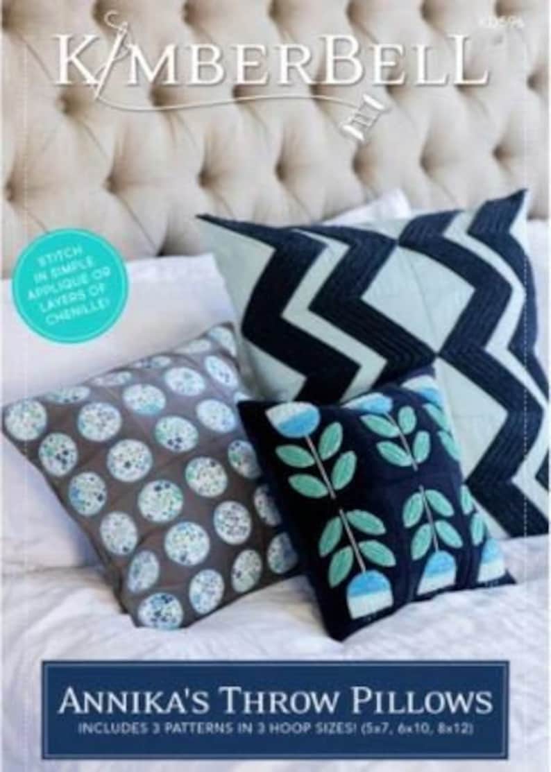 Kimberbell Annika/'s Throw Pillows Machine Embroidery CD
