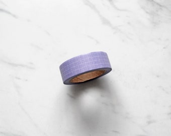 Lilac Grid Washi