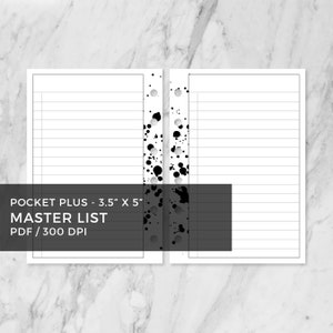 MUSTERLISTE - Pocket Plus