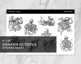 Octopus Sticker Sheet
