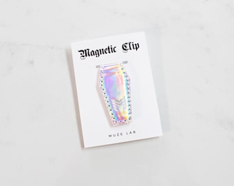 Clip magnético holográfico para ataúd