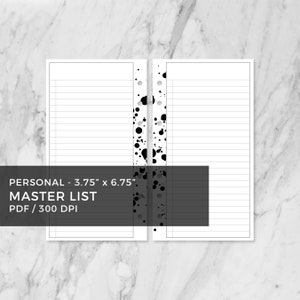 MASTERLISTE – Persönlich