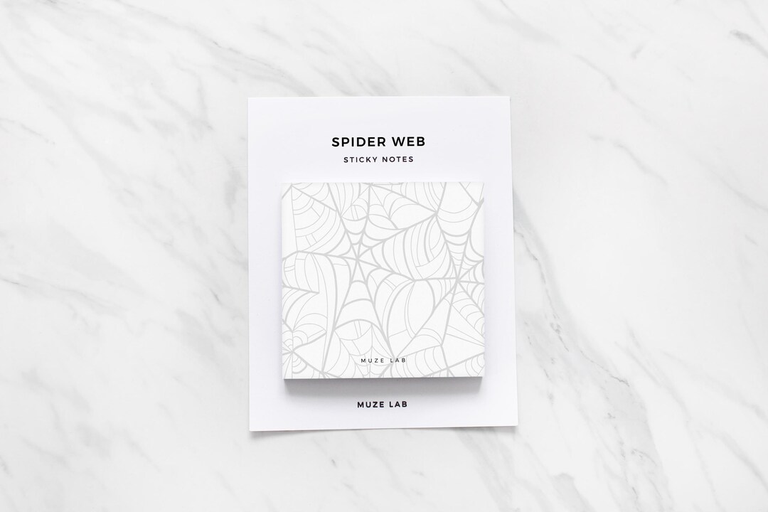 Spider Web Sticky Notes - Etsy
