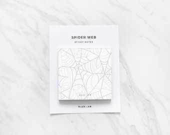 Spider Web Sticky Notes