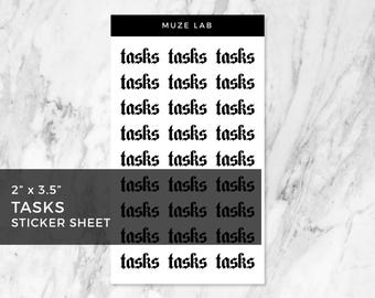 Tasks Sticker Sheet