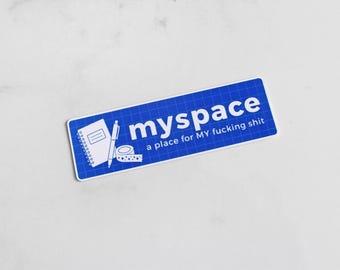 Naklejka MYspace – błyszcząca