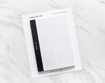 Notas adhesivas de composición de 3x4