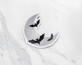 Batty Moon Die Cut Sticker - Pixie Dust