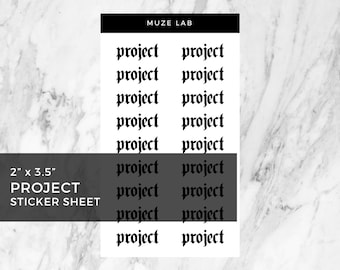Project Sticker Sheet