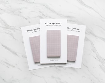 Rose Quartz Half Sheet Sticky Notes