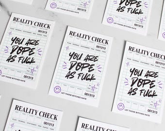 Reality Check Matte Sticker