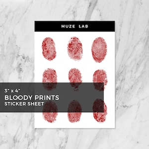Bloody Prints Sticker Sheet