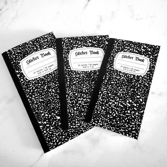 Composition Sticker Release Books - Pocket, A6, Personal, B6 Slim, Standard