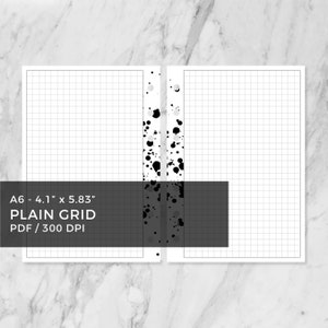 PLAIN GRID - A6 Rings