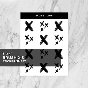 Brush X&#39;s Sticker Sheet