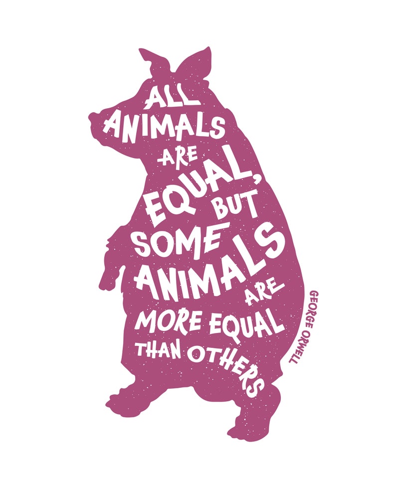 Digital File All Animals are Equal George Orwell Animal Farm image 2