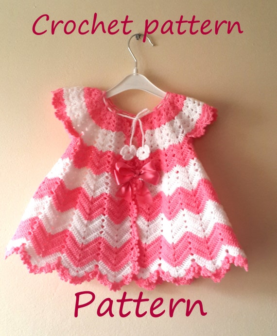 Crochet Baby Dress Pattern First Outfit Christmas Holiday - Etsy