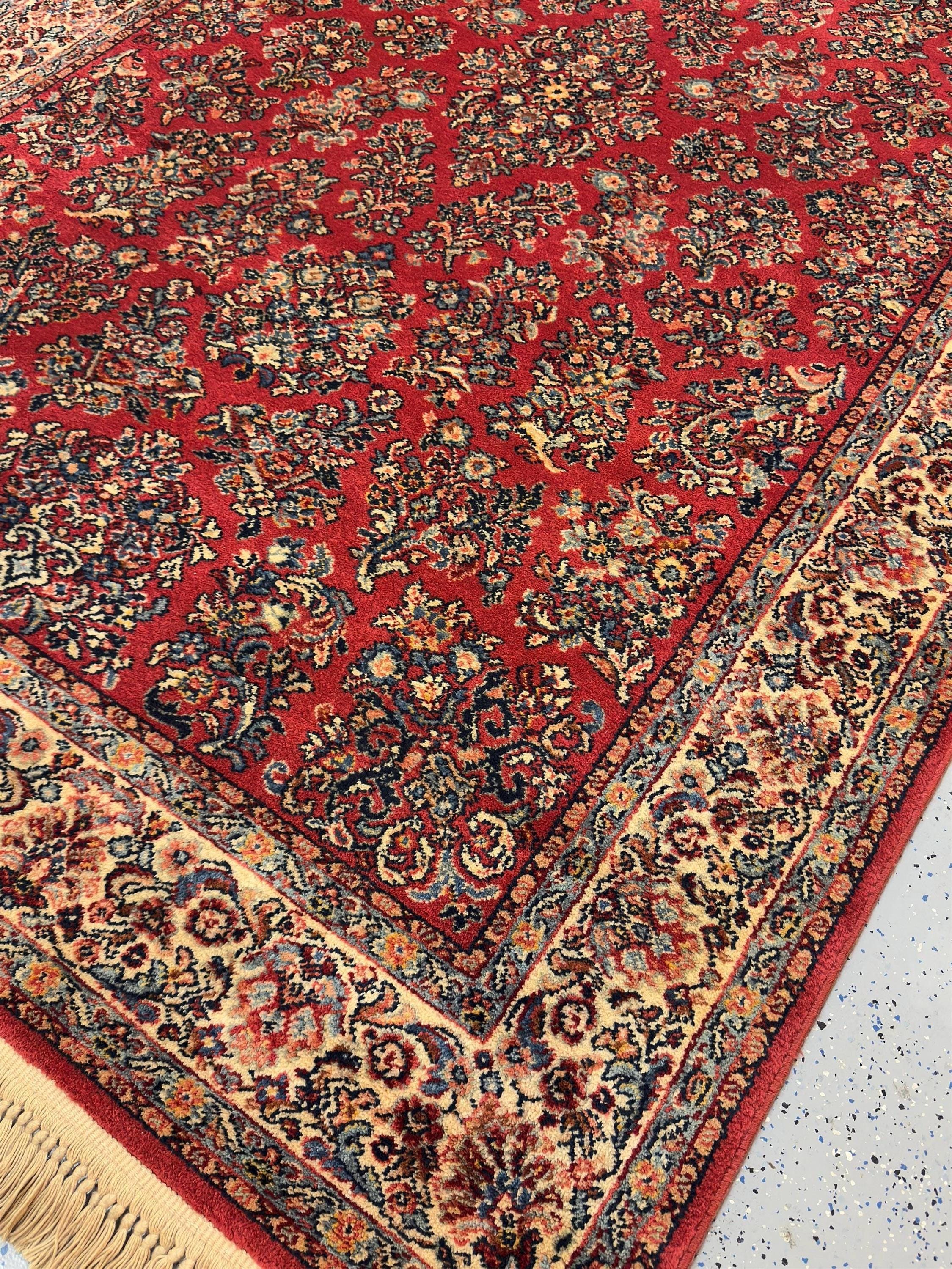 Original Collection Karastan Red Rug – 5.5x9 | Persian-inspired Wool ...