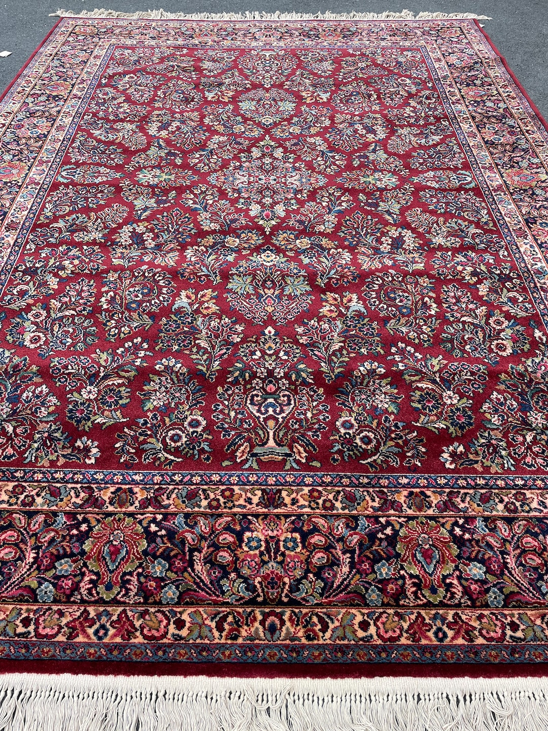 クラシックなペルシャウールラグ/サイズ155x210cm。 …。 irf42。 楽天