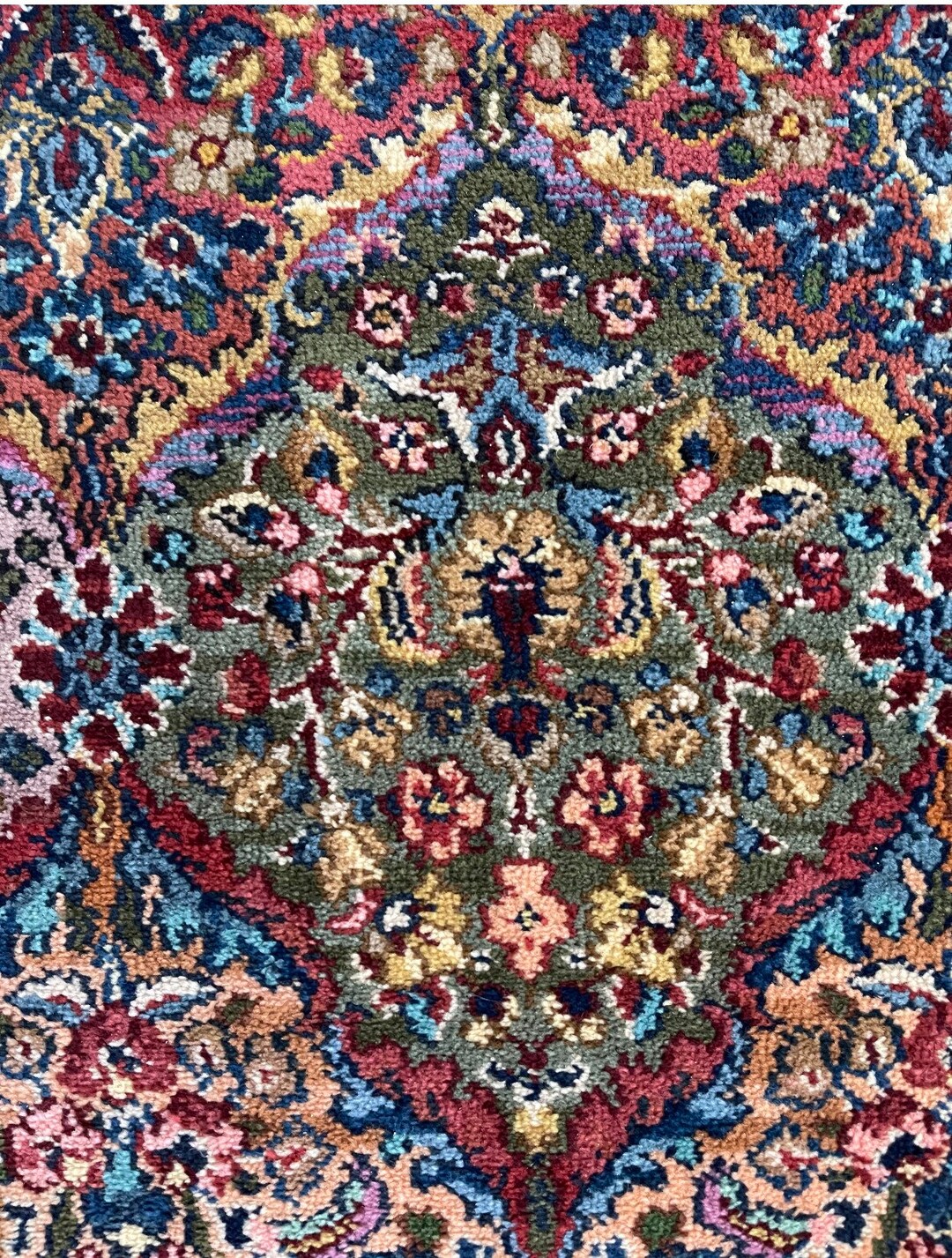 Karastan Rug 717 Multi Color Panel Kirman 10x14 Carpet Etsy