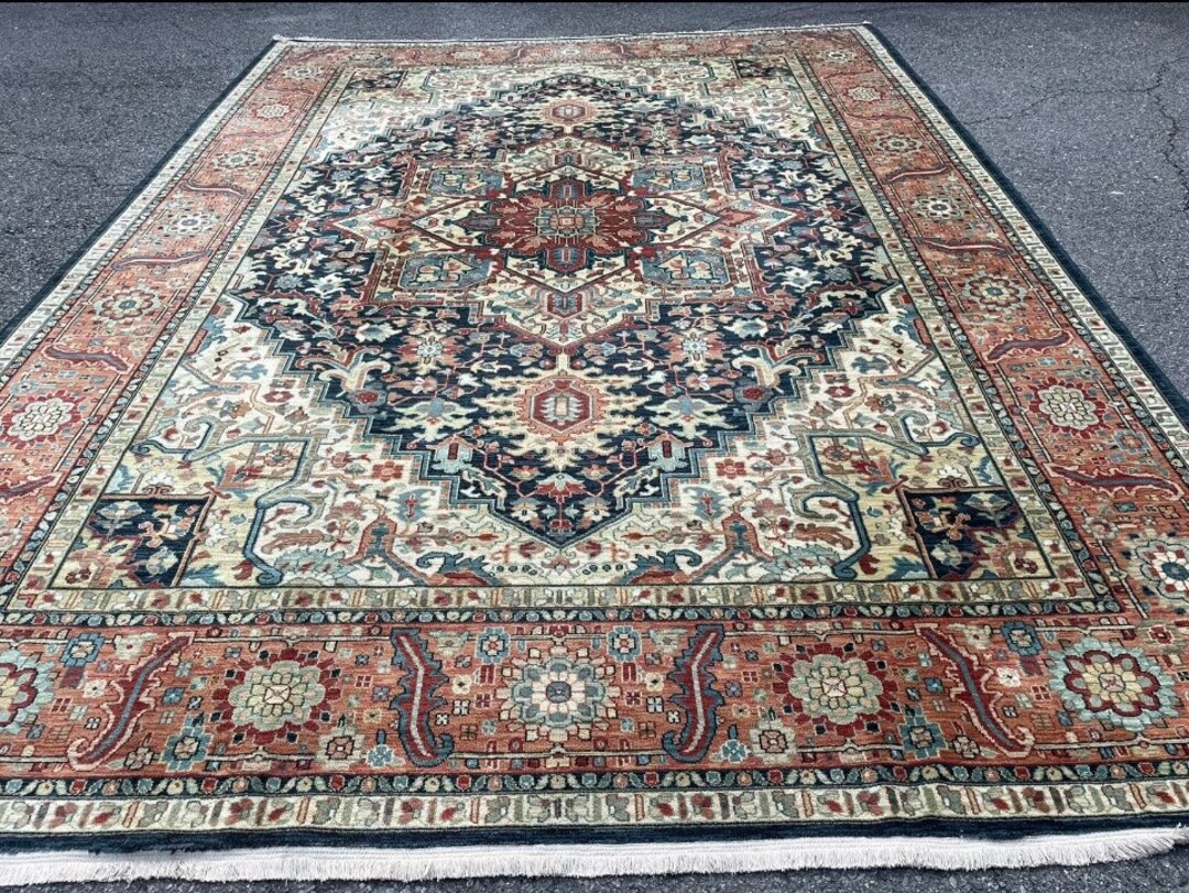 Karastan Carpet 990 Pattern Maharajah 10x14 Looks Like Heriz Serapi