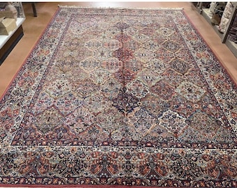 Mehrfarbiger Teppich |  Karastan Multi color Panel Kirman Teppich Muster 717 sehr gutem Zustand schönes Stück 10x18