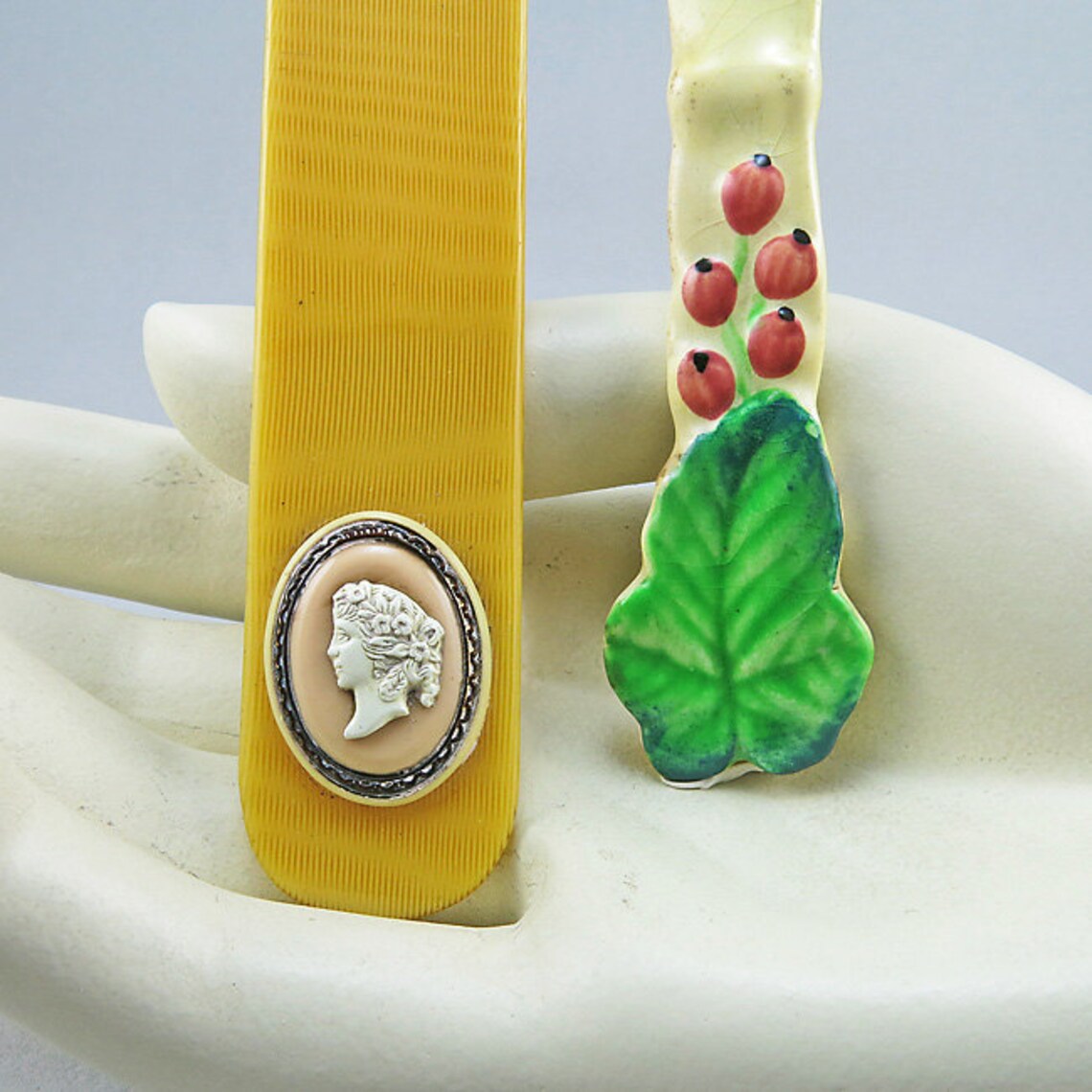 Vintage Letter Openers Celluloid and Ceramic Letter Opener Etsy