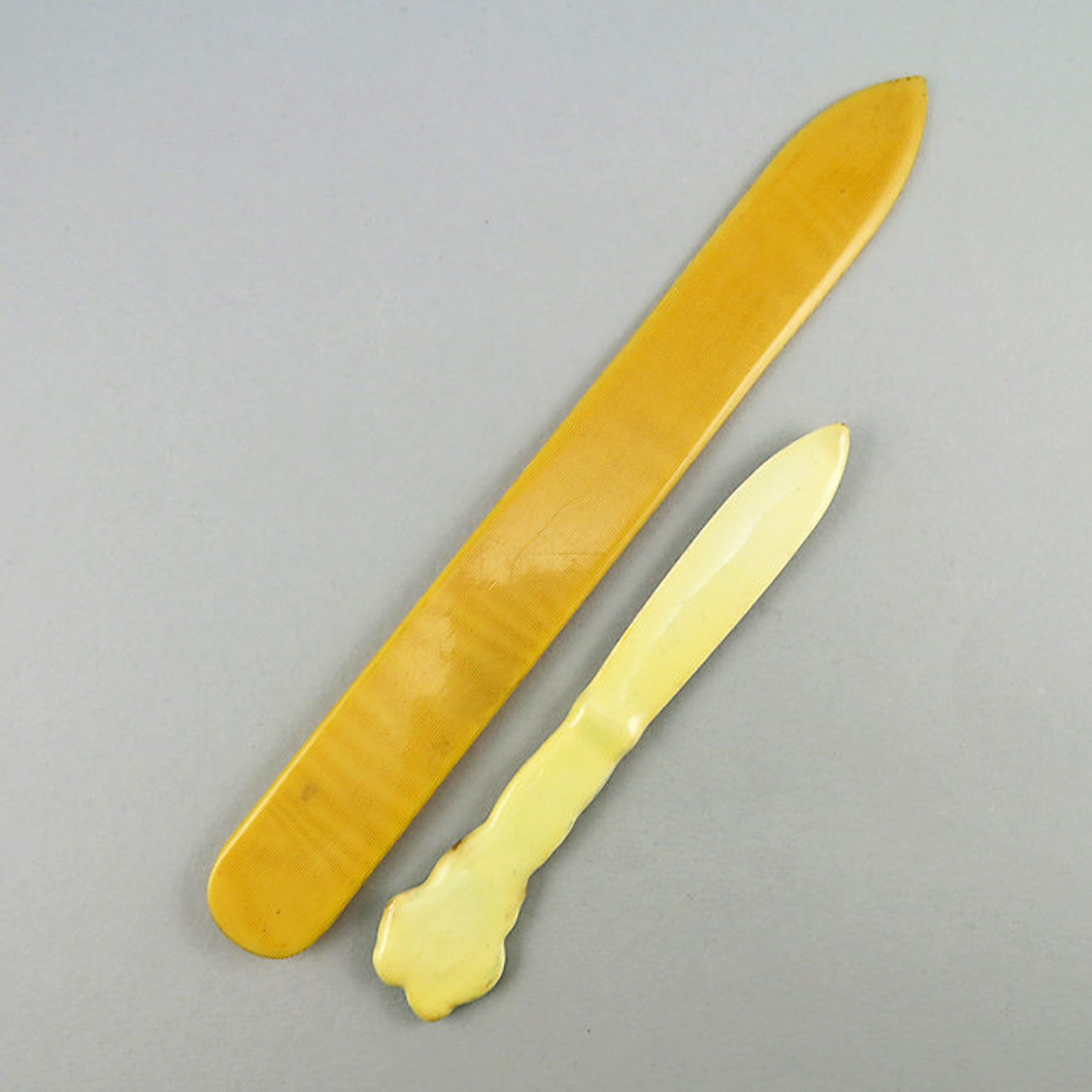 Vintage Letter Openers Celluloid and Ceramic Letter Opener Etsy