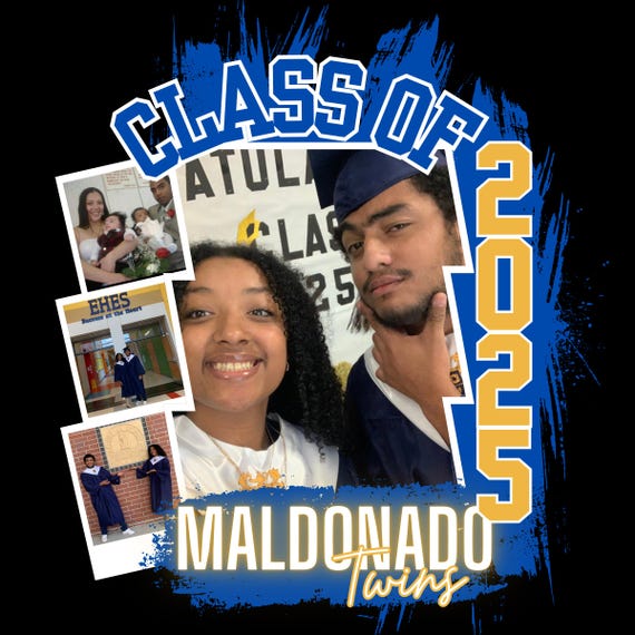 Graduation Canva Template, Editable Graduation Announcement, Class of 2026 Drag and Drop Photo Collage