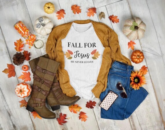 FALL FOR JESUS- Cotton Transfer