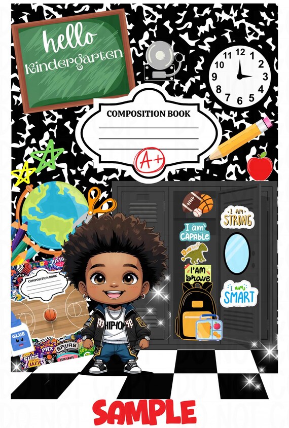 Custom Canva Editable Back-to-School Composition Notebooks