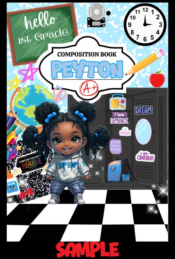 Custom Canva Editable Back-to-School Composition Notebooks