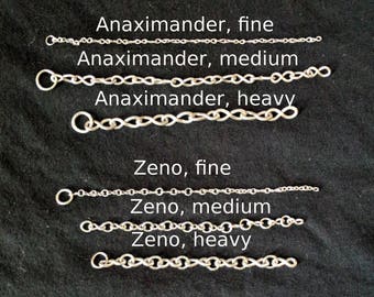 Made to Order Chain Priced by the Inch, Three Styles