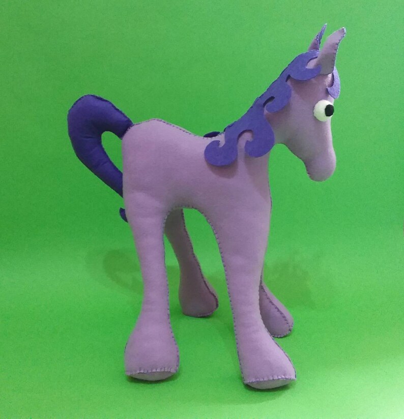 38cm Handmade Felt Pony Horse Plushie Decoration Various Colours Available