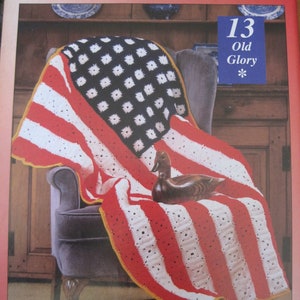 Crochet Pattern - American Flag - Old Glory - 37&#39; x 56&#39; - Vintage