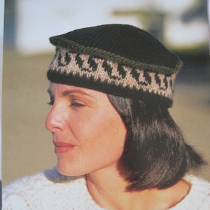 Knit Pattern - Cap - One Size Fits Most - Vintage